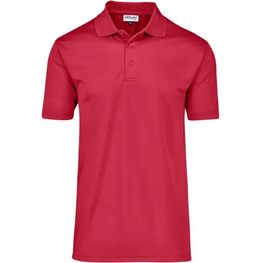 Mens Pro Golf Shirt Red Front
